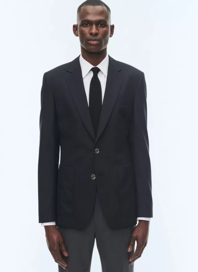 Fursac Blazer en toile de laine biologique
