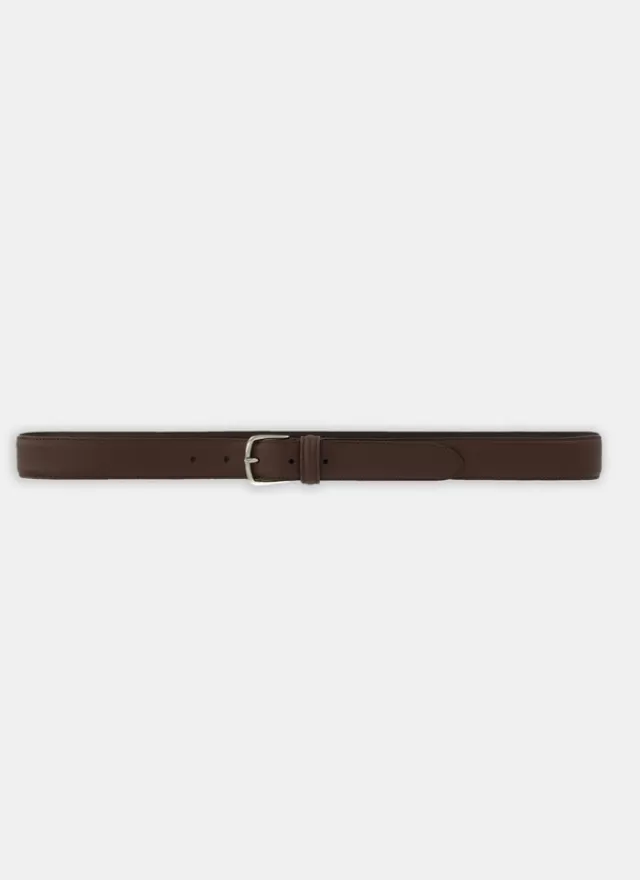 Fursac Ceinture en cuir marron