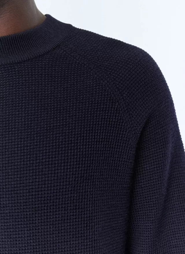 Fursac Pull point de riz en laine certifiée